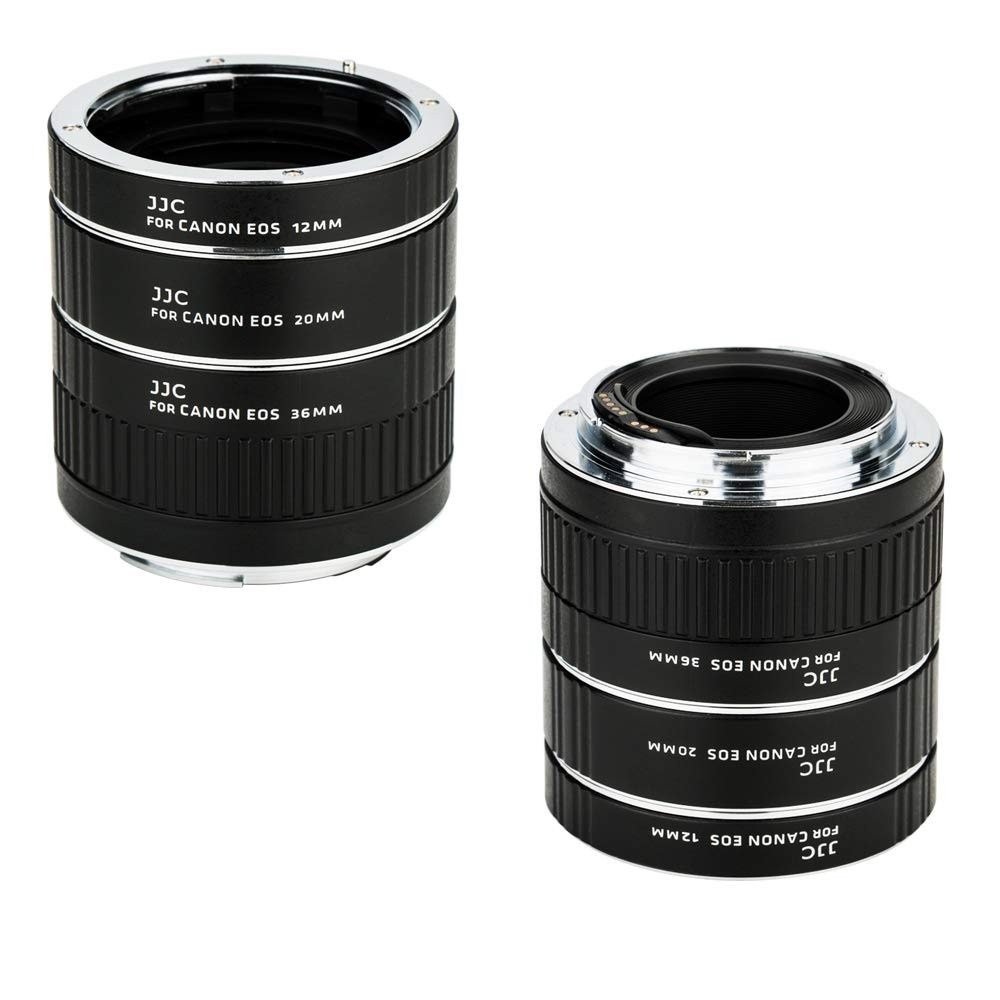 JJC Auto Focus Extension Tube Set 12mm 20mm 36mm for Canon EOS EF EF-S Mount